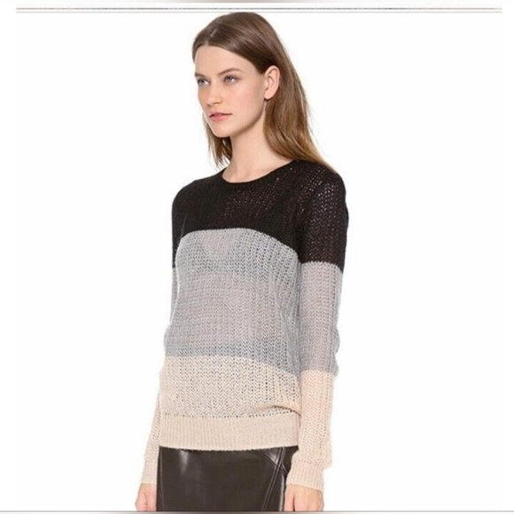 10 Crosby Derek Lam Colorblock Knit Sweater - Picture 5 of 13